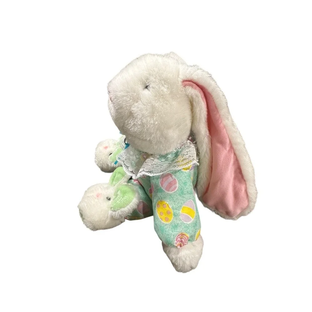 Playful Plush Chrisha Easter Bunny Rabbit Stuffed Animal W/Bunny‎ Slippers TAGS